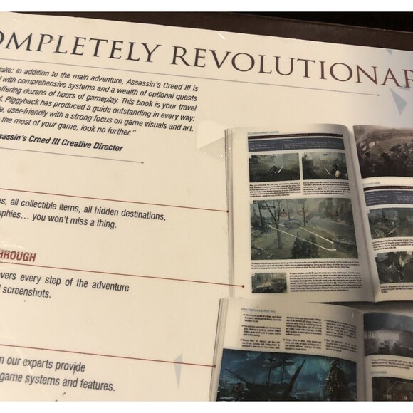 Assassin's Creed III Complete Official Guide Piggyback Strategy Book NEW Sealed - Picture 4 of 7